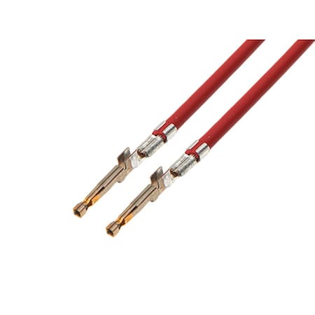 Molex Crimp Wire Connector, 16 AWG Max, 1 Port, Red, 600 V, 12 A 2174702223